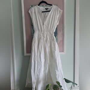 J. Crew Classic White Maxi Dress